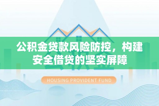 新埤公积金贷款风险防控，构建安全借贷的坚实屏障