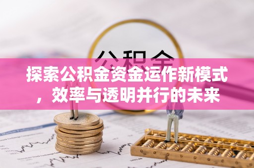 新埤探索公积金资金运作新模式，效率与透明并行的未来