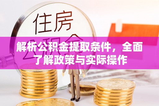 新埤解析公积金提取条件，全面了解政策与实际操作