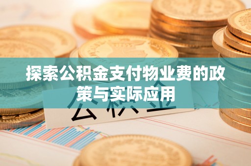 新埤探索公积金支付物业费的政策与实际应用