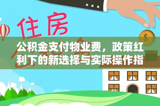 新埤公积金支付物业费，政策红利下的新选择与实际操作指南