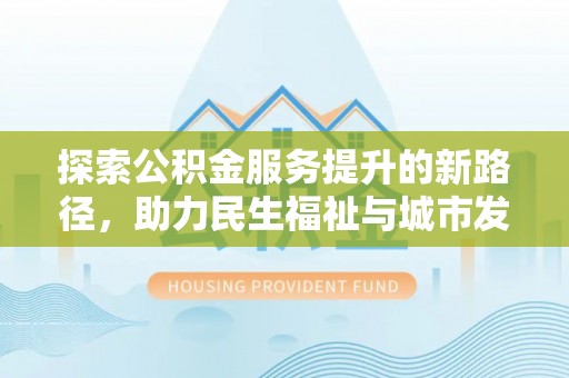 新埤探索公积金服务提升的新路径，助力民生福祉与城市发展