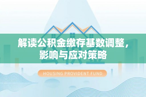新埤解读公积金缴存基数调整，影响与应对策略