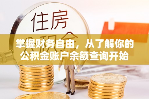 新埤掌握财务自由，从了解你的公积金账户余额查询开始