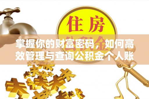 新埤掌握你的财富密码，如何高效管理与查询公积金个人账户信息