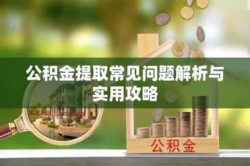 新埤公积金提取常见问题解析与实用攻略