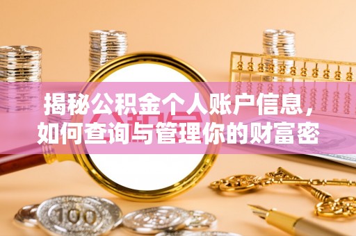 新埤揭秘公积金个人账户信息，如何查询与管理你的财富密码