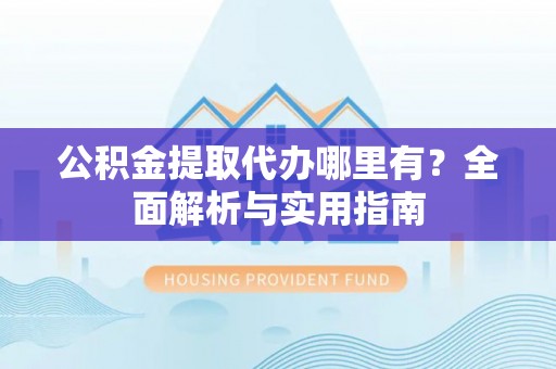 新埤公积金提取代办哪里有？全面解析与实用指南