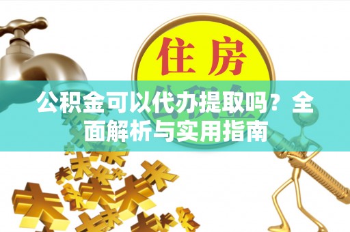 新埤公积金可以代办提取吗？全面解析与实用指南