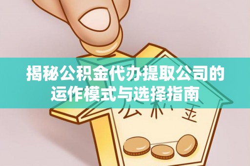 新埤揭秘公积金代办提取公司的运作模式与选择指南