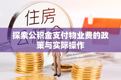 新埤探索公积金支付物业费的政策与实际操作