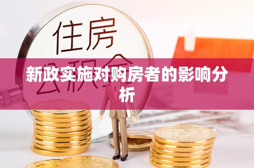 新埤新政实施对购房者的影响分析