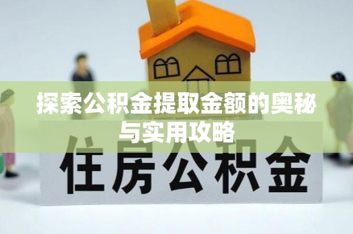 新埤探索公积金提取金额的奥秘与实用攻略