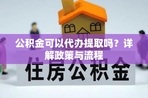 新埤公积金可以代办提取吗？详解政策与流程