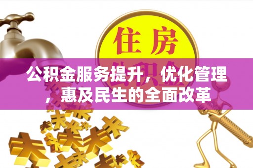新埤公积金服务提升，优化管理，惠及民生的全面改革