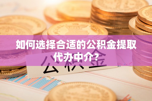 新埤如何选择合适的公积金提取代办中介？