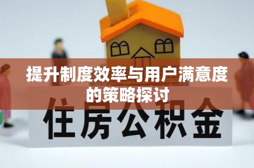 新埤提升制度效率与用户满意度的策略探讨
